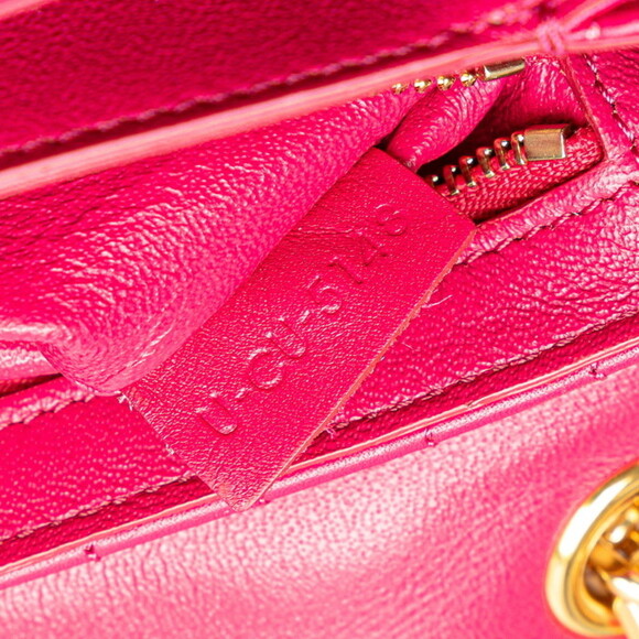CELINE Pink Leather Shoulder Bag - Picture 9 of 11